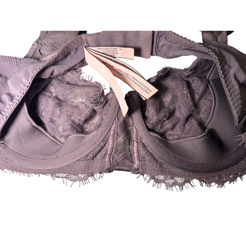 Victoria's Secret Bra 34D Purple Lace Dream Angels Wicked Romantic Coquette - Picture 6 of 12